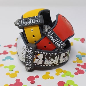 VACATION sliding PVC charm for use with Magic Bands and smart watches | fastener accessory