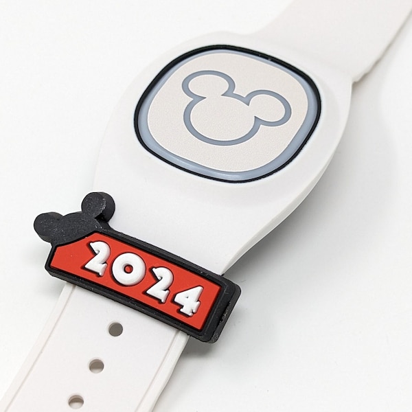 2024 sliding PVC charm/sleeve for use with Magic Bands | soft PVC | MagicBand flexible fastener accessory