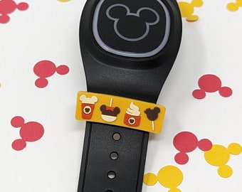 Snacks sliding PVC charm for use with Magic Bands and smart watches | MagicBand flexible fastener accessory