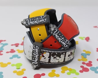 VACATION sliding PVC charm for use with Magic Bands and smart watches | fastener accessory
