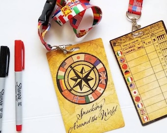 Epcot SNACKING around the World lanyard | passport | Eat around the world | World Showcase | food | dessert