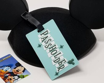 Passholder luggage tag // retro disney