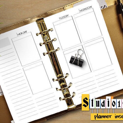 Mini Happy Planner Printable WO4P Undated Weekly Insert for Etsy