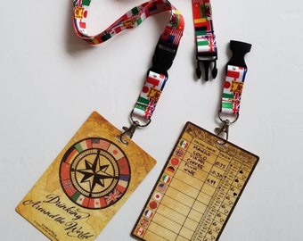 Epcot Drink around the World lanyard | passport | drinking | World Showcase pub crawl | bar