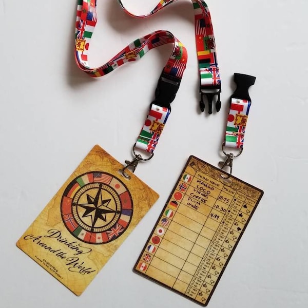 Epcot Drink around the World lanyard | passport | drinking | World Showcase pub crawl | bar