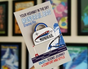 Monorail tote pin // Disney pin //Disney pins // Disney enamel pins
