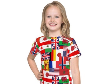 World Showcase flag shirt for kids | Epcot