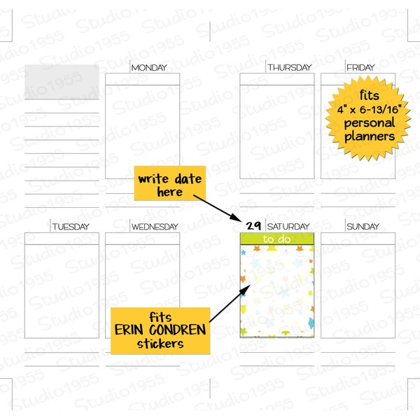 Agenda 52 Inserts Etsy