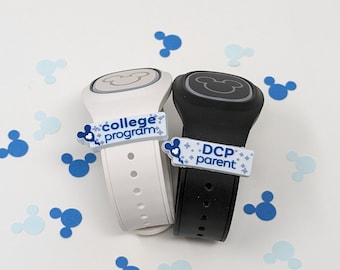 College Program or DCP Parent sliding PVC charm for use with Magic Bands | MagicBand fastener flexible accessory