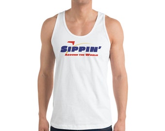 Sippin around the World unisex tank top | Epcot shirt | Drinking around the world | Disney shirt | sipping | Soarin