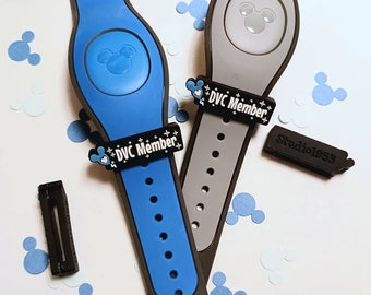 DVC Member sliding PVC charm/sleeve for use with Magic Bands | WDW | soft | MagicBand flexible fastener accessory