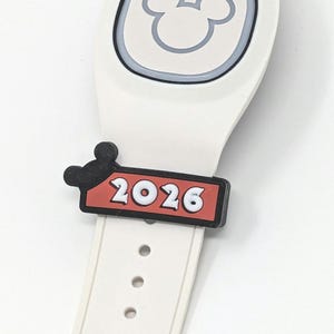 2026 sliding PVC charm/sleeve for use with Magic Bands | soft PVC | MagicBand flexible fastener accessory