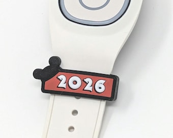 2026 sliding PVC charm/sleeve for use with Magic Bands | soft PVC | MagicBand flexible fastener accessory