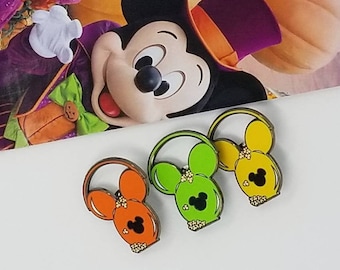 Mickey balloon popcorn bucket pin | Halloween colors | Disney Fantasy pin | balloon bucket | hard enamel pin | Mickey pin | Disney pin