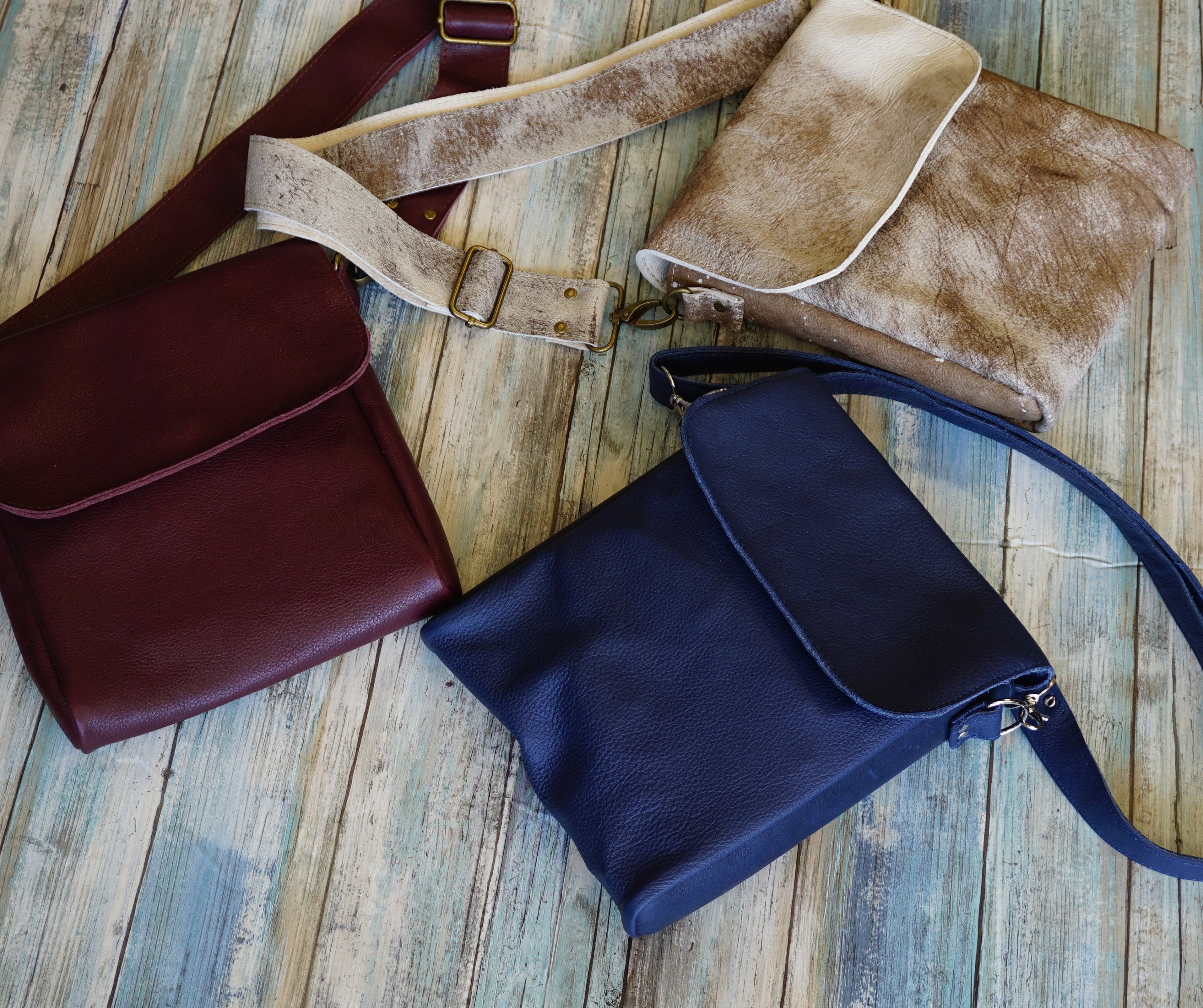 Genuine Leather Bag Crossbody Bags: Murse Man Purse