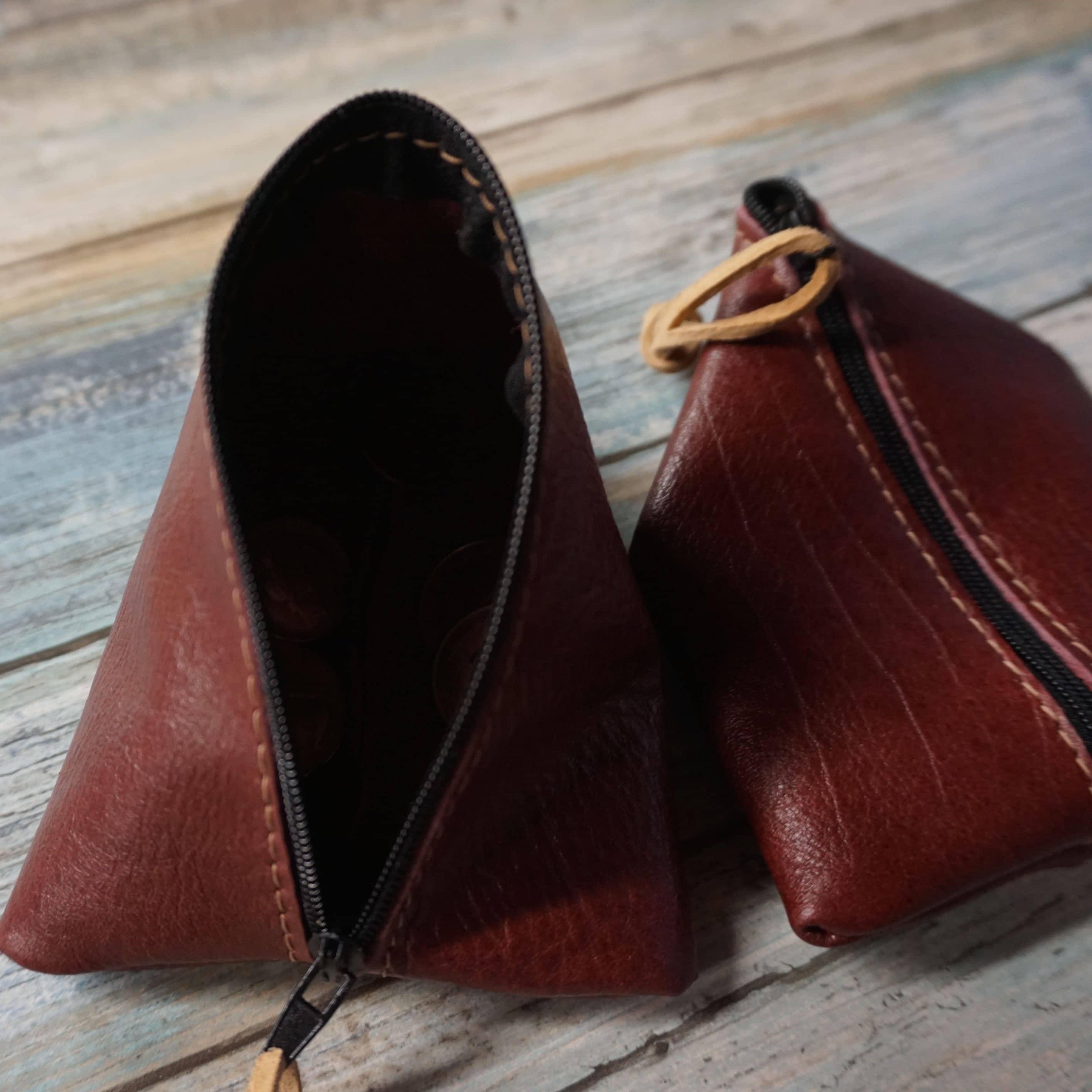 soft leather coin purse