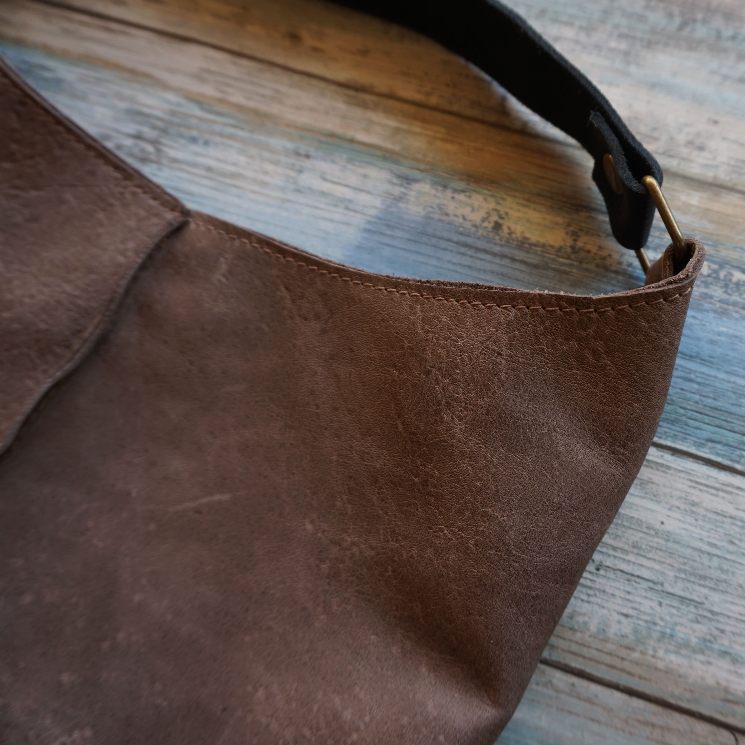 Soft Leather Tote Raw Natural Leather Bag Shopping Bag
