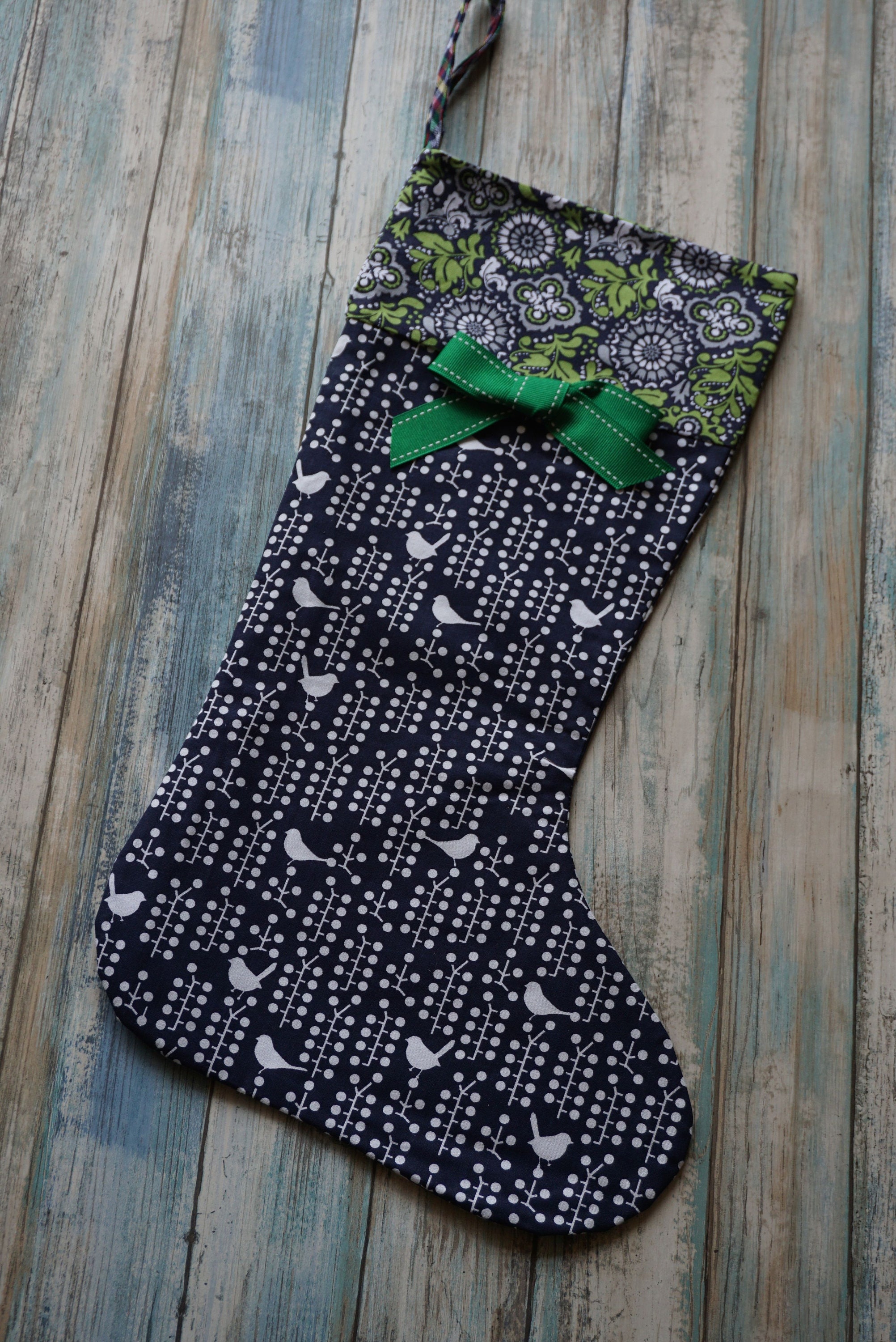 modern christmas stocking christmas sock holiday gift stocking navy green bird in pear tree paisley or - Purple Christmas Stocking modern christmas stocking christmas sock holiday gift stocking navy green bird in pear tree paisley or - Purple Christmas Stocking