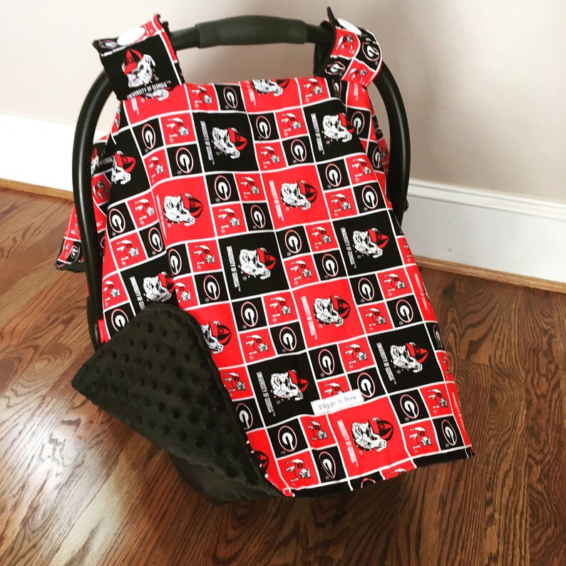 Uga Georgia Bulldogs Go Dawgs Baby Car Seat Canopy Boy
