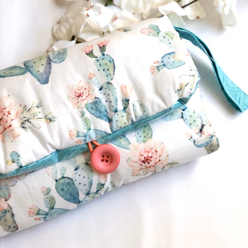 Watercolor Cactus Diaper Changing Pad Diaper Mat Baby Etsy