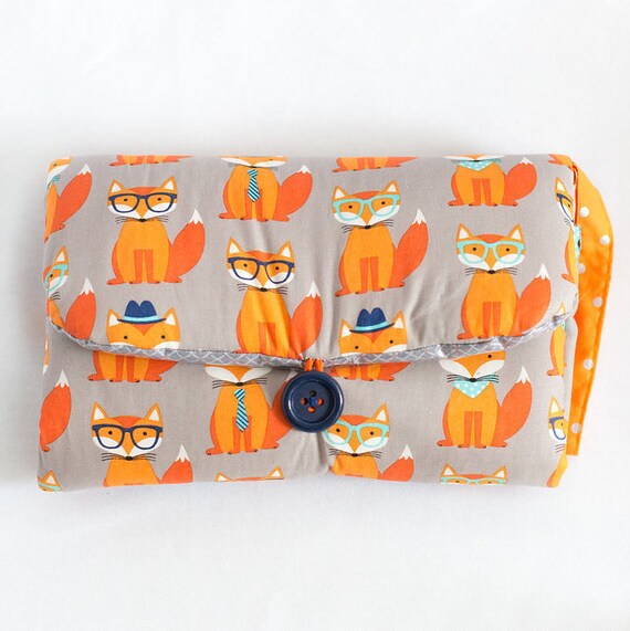 fox baby changing mat