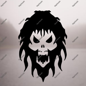 Skull Decal - Skull Sticker - Laptop Sticker - Laptop Decal - Skull Car Decal - Skull Wall Decal - Skull Wall Art - Skull Vinyl Sticker