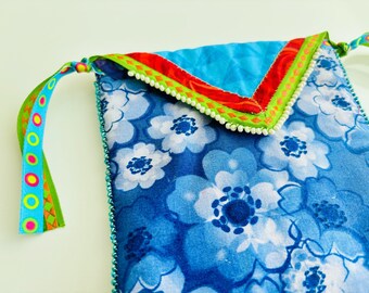 Patchwork Boho Clutch Bag – Hand-Stitched Envelope Clutch