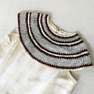 Rare Jeanne Lanvin Early-60s Sequinned Collar Couture Dress