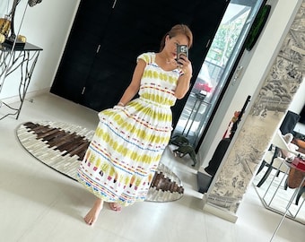 Adorable Cactus Print Novelty Sundress