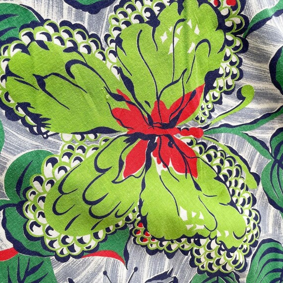 Wonderful Cheery 50s Butterfly Print Skirt - image 5