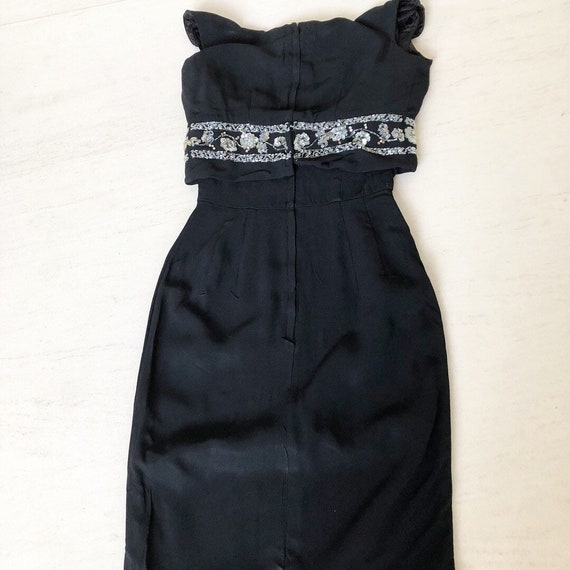Glamazon 1950s Little Black Wiggle Dress - image 6