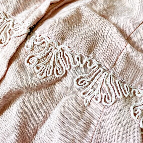 Beautiful Soutache Embroidery Dusky Pink Dress - image 6