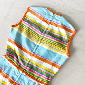 Gorgeous 60s Rainbow Stripe Pat Premo Dress image 6