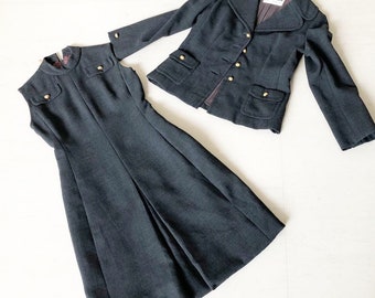 Rare Couture 1960s Christian Dior Dress Jacket Set