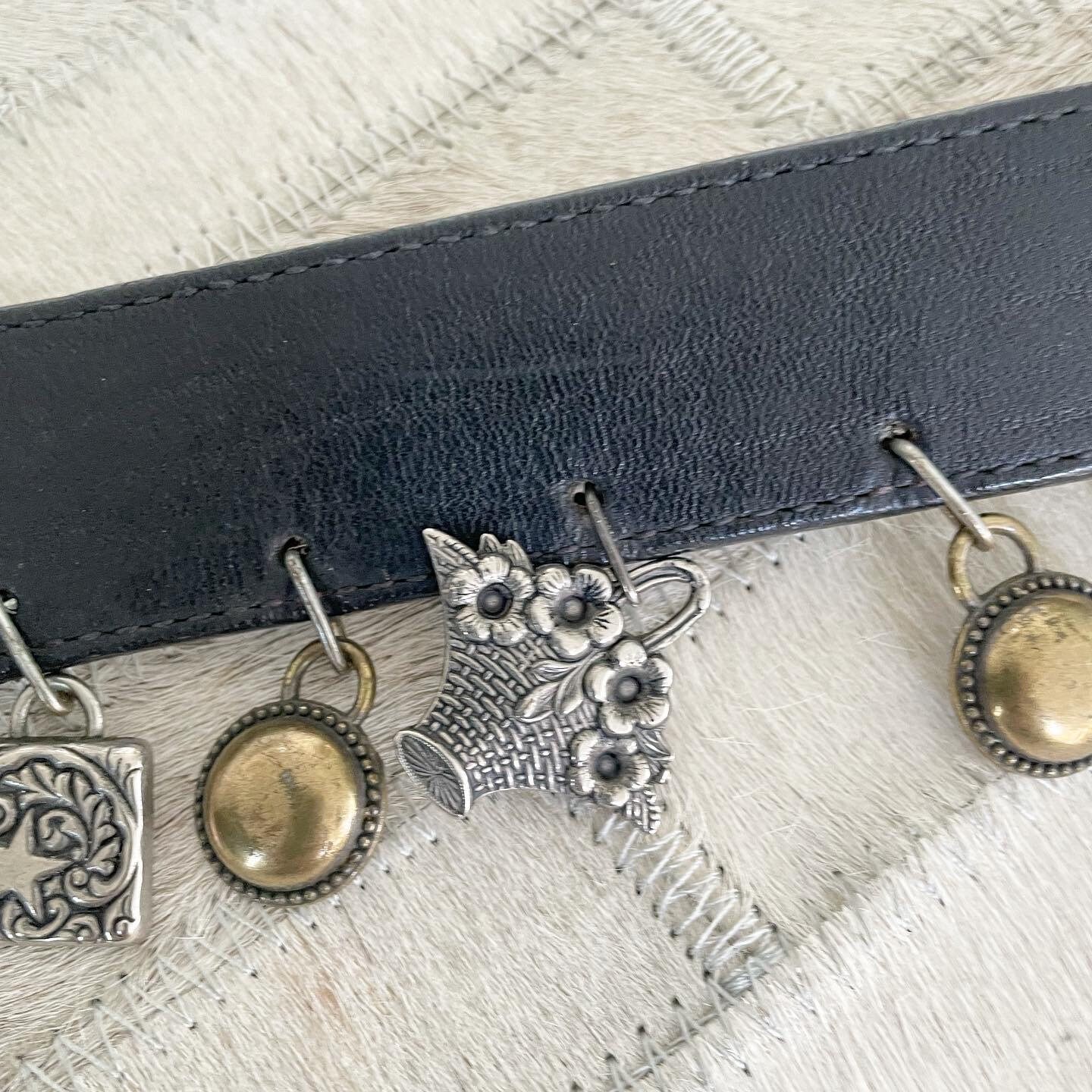 Vintage Dangling Charm Hip Belt Super Chic Angels Dangling Charms Belt - Etsy main image 2