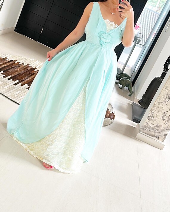 chinese dress ladies Turquoise Lace Applique Ball Gown Long Ball Gowns Quinceanera Dress APD3194