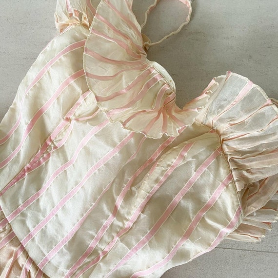 Pretty Pink Ribbon Striped Rappi Dress - image 3