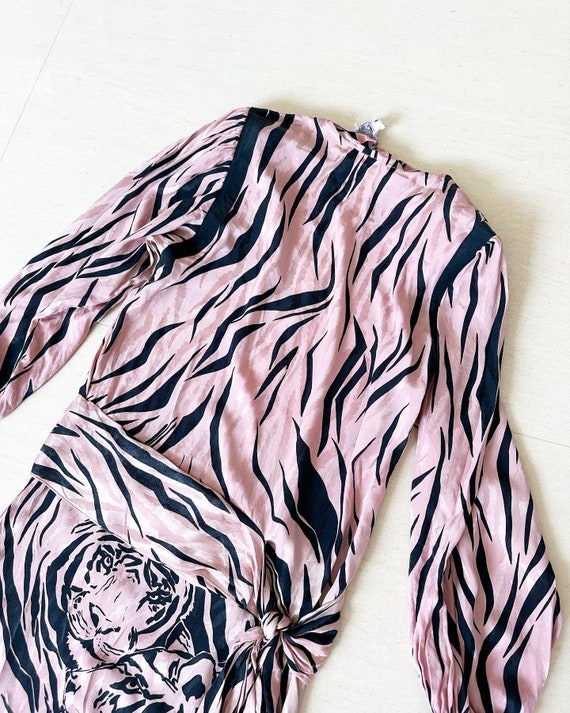Gorgeous Tiger Print Hip-Tie Dress - image 2