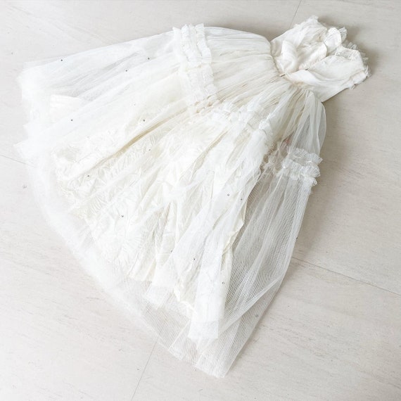 Pretty Pristine White Tulle Dress - image 9