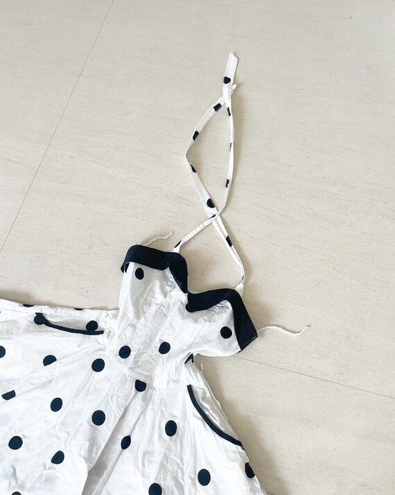 Black and white polka dot sundress online