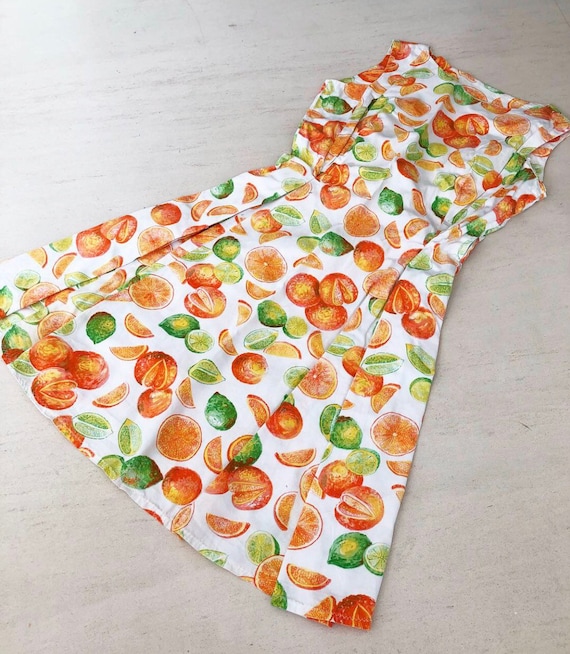 Cute Fruit Themed 1950s Dress