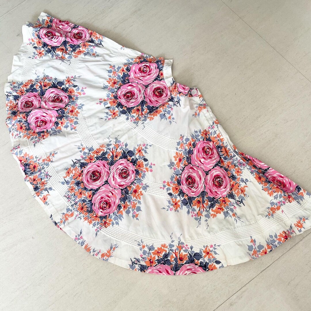 PATTERNED SKIRT ROSE main image 1