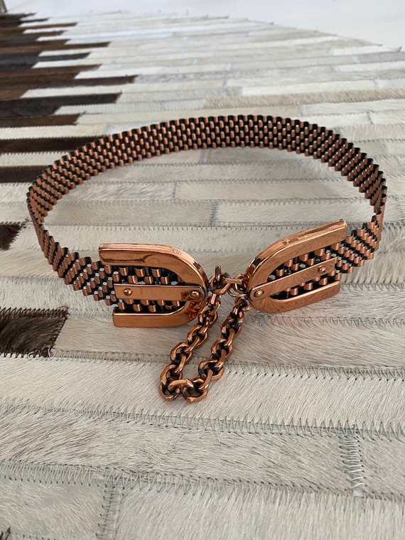 Gorgeous Stamped Copper Renoir Belt