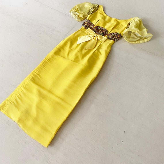 Gorgeous 50s Evening Gown with Detachable Sleeves