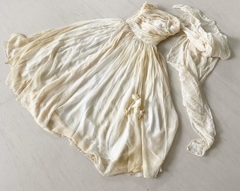 Gorgeous Silk Chiffon Ceil Chapman Dress with Matching Shawl