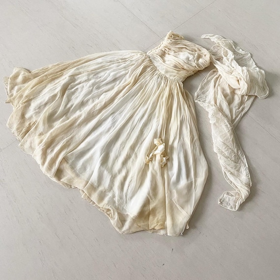 Gorgeous Silk Chiffon Ceil Chapman Dress with Matc