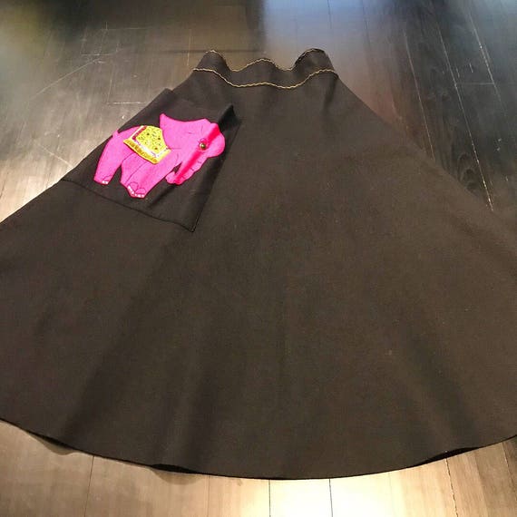 1950s Novelty Elephant Skirt