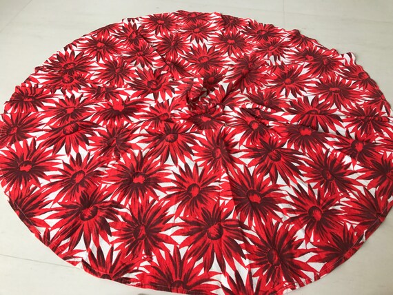 1950s Brilliant sunflower novelty print skirt