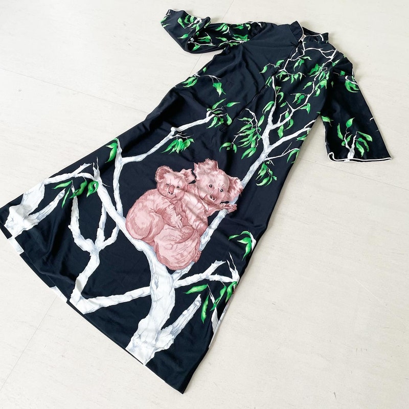 Koala Pattern Print Dress