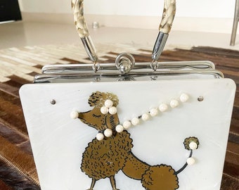 Posh Poodle Lucite Purse